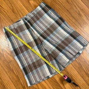 Lincs David Chu brown plaid shorts Size 33"
